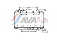 Radiateur, refroidissement du moteur HD2188 Ava Quality Cooling