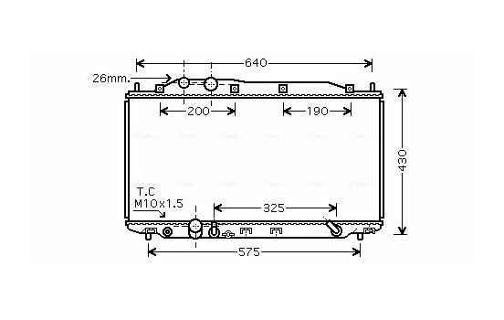 Radiateur, refroidissement du moteur HD2192 Ava Quality Cooling