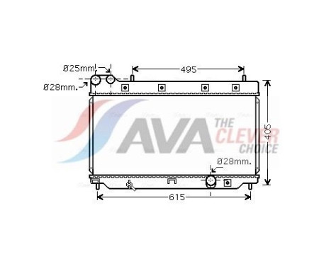 Radiateur, refroidissement du moteur HD2206 Ava Quality Cooling