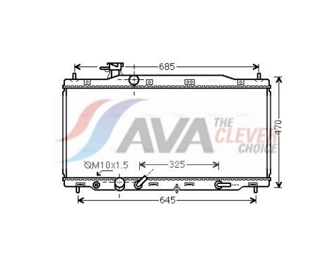 Radiateur, refroidissement du moteur HD2226 Ava Quality Cooling