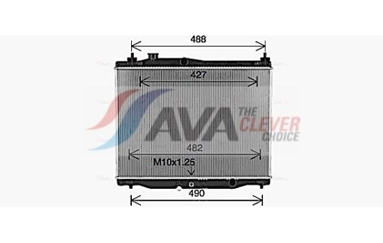 Radiateur, refroidissement du moteur HD2321 Ava Quality Cooling, Image 2