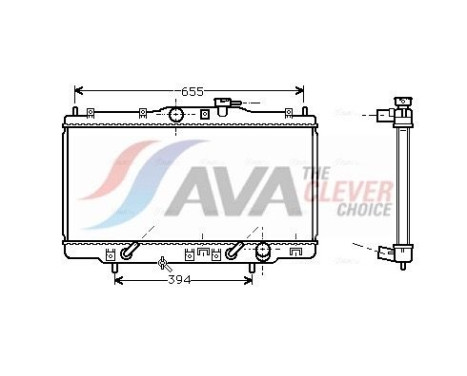 Radiateur, refroidissement du moteur HDA2119 Ava Quality Cooling