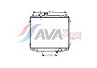 Radiateur, refroidissement du moteur HY2145 Ava Quality Cooling