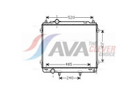 Radiateur, refroidissement du moteur HY2162 Ava Quality Cooling