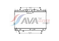 Radiateur, refroidissement du moteur HY2187 Ava Quality Cooling