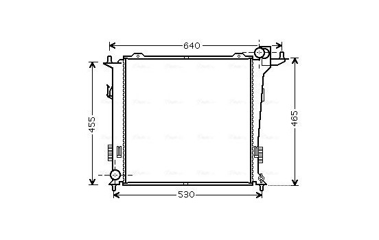 Radiateur, refroidissement du moteur HY2207 Ava Quality Cooling