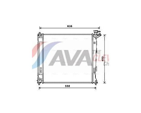 Radiateur, refroidissement du moteur HY2284 Ava Quality Cooling
