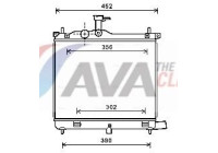 Radiateur, refroidissement du moteur HY2290 Ava Quality Cooling