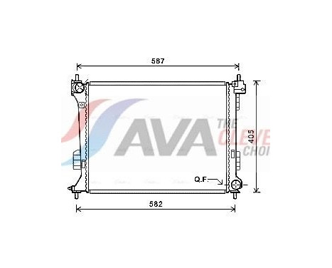 Radiateur, refroidissement du moteur HY2302 Ava Quality Cooling