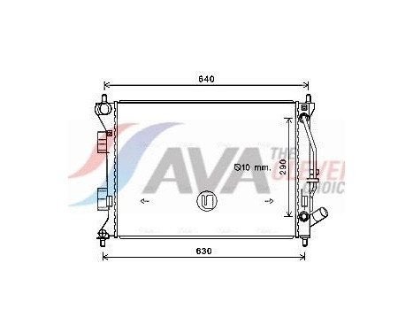 Radiateur, refroidissement du moteur HY2381 Ava Quality Cooling
