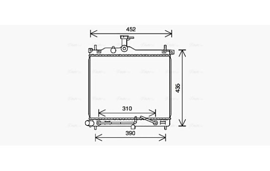 Radiateur, refroidissement du moteur HY2453 Ava Quality Cooling