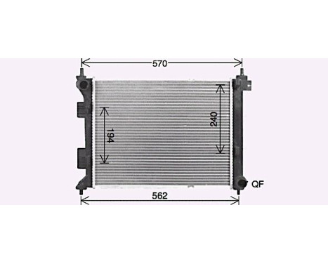 Radiateur, refroidissement du moteur HY2479 Ava Quality Cooling