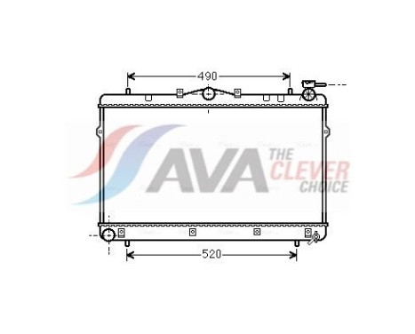 Radiateur, refroidissement du moteur HYA2043 Ava Quality Cooling