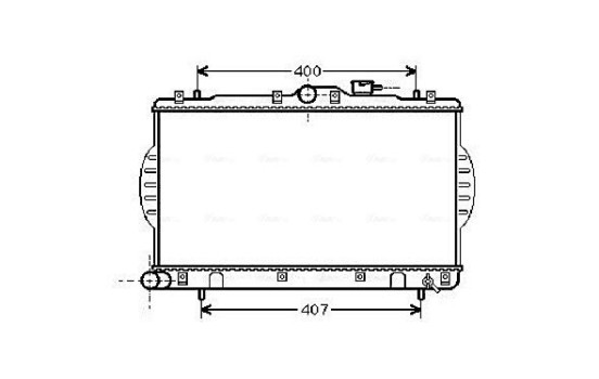 Radiateur, refroidissement du moteur HYA2047 Ava Quality Cooling