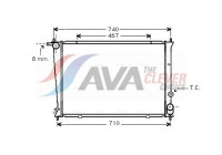 Radiateur, refroidissement du moteur HYA2049 Ava Quality Cooling