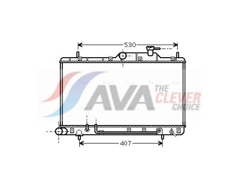 Radiateur, refroidissement du moteur HYA2086 Ava Quality Cooling