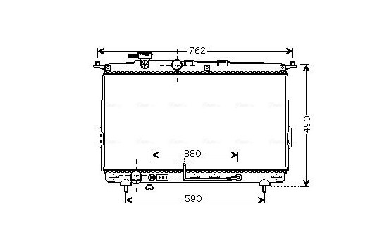 Radiateur, refroidissement du moteur HYA2107 Ava Quality Cooling