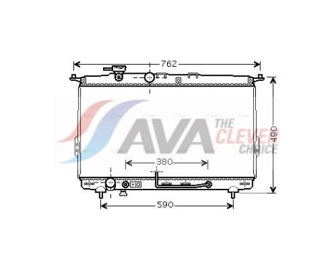 Radiateur, refroidissement du moteur HYA2107 Ava Quality Cooling