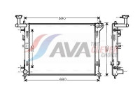 Radiateur, refroidissement du moteur HYA2180 Ava Quality Cooling