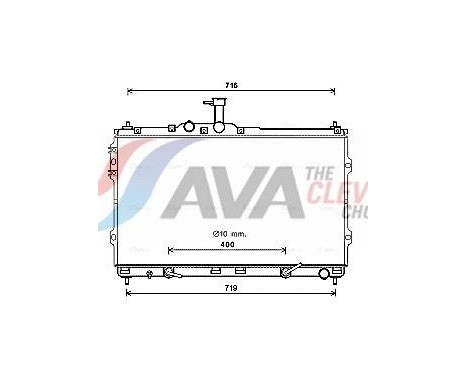 Radiateur, refroidissement du moteur HYA2402 Ava Quality Cooling