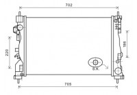Radiateur, refroidissement du moteur *** IR PLUS *** 01002120 International Radiators Plus