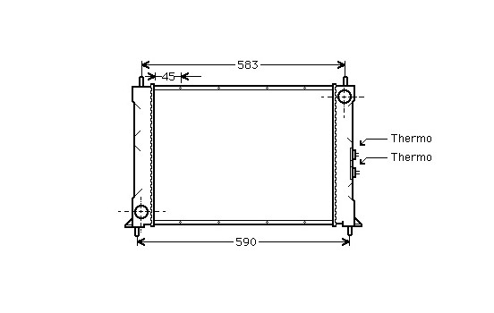 Radiateur, refroidissement du moteur *** IR PLUS *** 02002068 International Radiators Plus