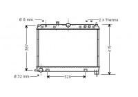 Radiateur, refroidissement du moteur *** IR PLUS *** 02002118 International Radiators Plus