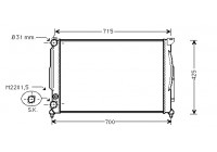 Radiateur, refroidissement du moteur *** IR PLUS *** 03002108 International Radiators Plus