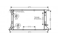 Radiateur, refroidissement du moteur *** IR PLUS *** 03002293 International Radiators Plus