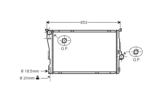 Radiateur, refroidissement du moteur *** IR PLUS *** 06002205 International Radiators Plus, Image 2