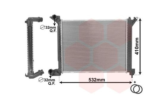 Radiateur, refroidissement du moteur *** IR PLUS *** 06002263 International Radiators Plus