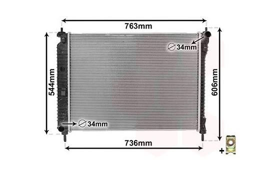 Radiateur, refroidissement du moteur *** IR PLUS *** 08002034 International Radiators Plus, Image 2