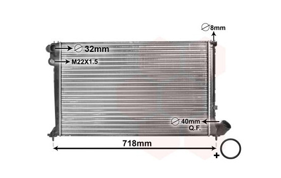 Radiateur, refroidissement du moteur *** IR PLUS *** 09002106 International Radiators Plus, Image 2