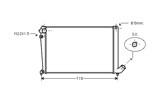 Radiateur, refroidissement du moteur *** IR PLUS *** 09002106 International Radiators Plus