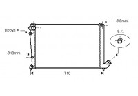 Radiateur, refroidissement du moteur *** IR PLUS *** 09002107 International Radiators Plus