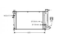 Radiateur, refroidissement du moteur *** IR PLUS *** 09002110 International Radiators Plus