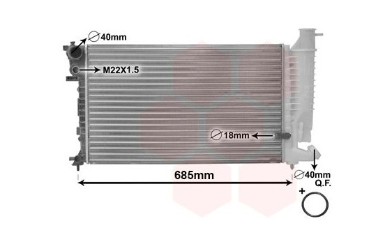 Radiateur, refroidissement du moteur *** IR PLUS *** 09002110 International Radiators Plus, Image 3