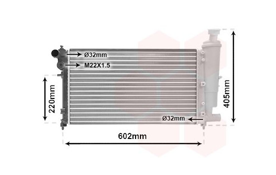 Radiateur, refroidissement du moteur *** IR PLUS *** 09002118 International Radiators Plus