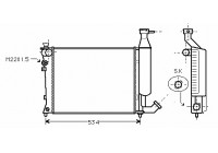 Radiateur, refroidissement du moteur *** IR PLUS *** 09002149 International Radiators Plus