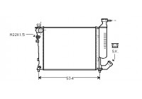 Radiateur, refroidissement du moteur *** IR PLUS *** 09002154 International Radiators Plus