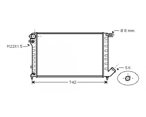 Radiateur, refroidissement du moteur *** IR PLUS *** 09002159 International Radiators Plus