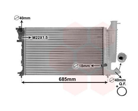 Radiateur, refroidissement du moteur *** IR PLUS *** 09002170 International Radiators Plus, Image 3