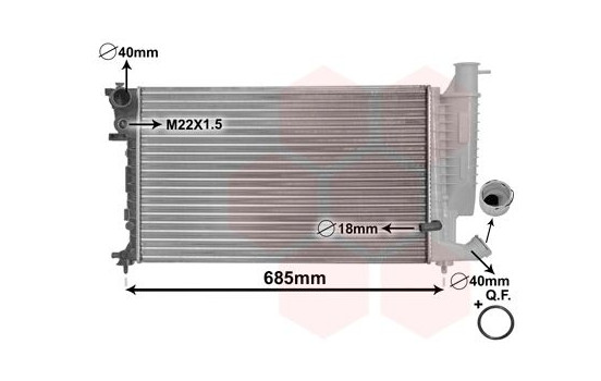 Radiateur, refroidissement du moteur *** IR PLUS *** 09002170 International Radiators Plus, Image 3