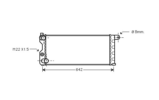 Radiateur, refroidissement du moteur *** IR PLUS *** 17002074 International Radiators Plus