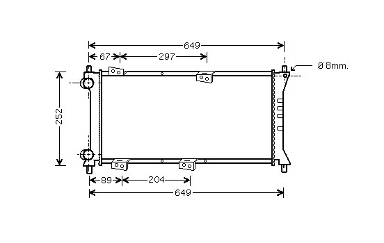 Radiateur, refroidissement du moteur *** IR PLUS *** 17002258 International Radiators Plus