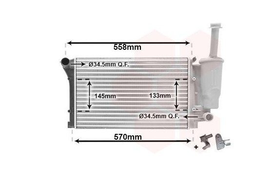 Radiateur, refroidissement du moteur *** IR PLUS *** 17002291 International Radiators Plus