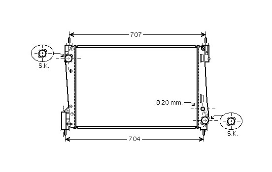 Radiateur, refroidissement du moteur *** IR PLUS *** 17002311 International Radiators Plus