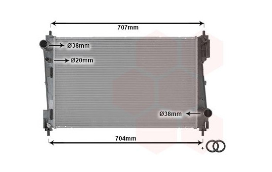 Radiateur, refroidissement du moteur *** IR PLUS *** 17002311 International Radiators Plus, Image 2