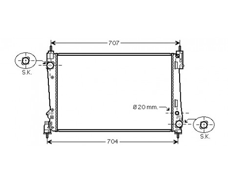 Radiateur, refroidissement du moteur *** IR PLUS *** 17002312 International Radiators Plus