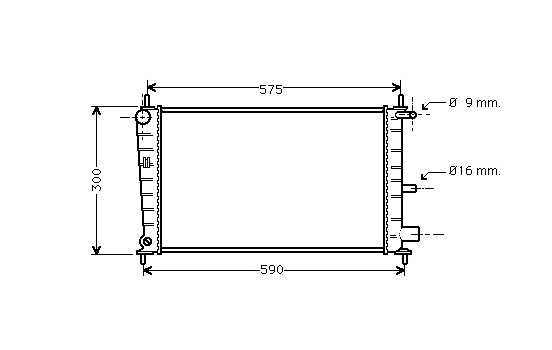 Radiateur, refroidissement du moteur *** IR PLUS *** 18002217 International Radiators Plus